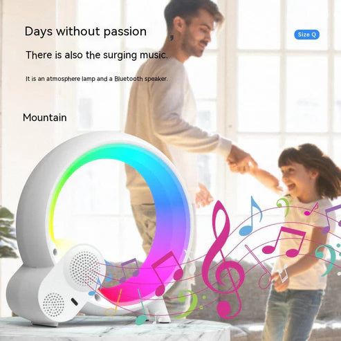 Q Light Analog Sunrise Digital Display Alarm Clock Bluetooth Audio